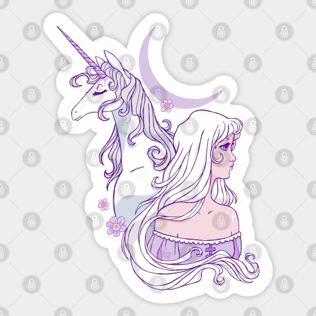 Lady Amalthea Sticker by DajonAcevedo